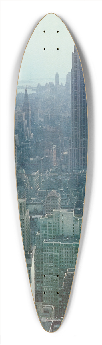 U.S. Information Agency - USA: New York (Department of Commerce) 39.3 inch art pintail longboard deck