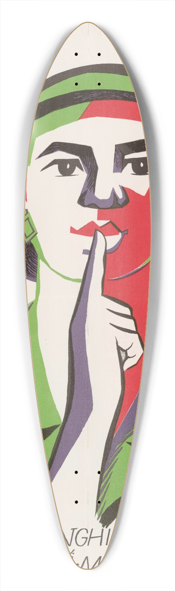 U.S. Information Agency - Vietnamese Armys Seven Commandments 39.3 inch art pintail longboard deck