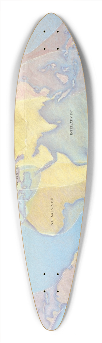 U.S. Information Agency - WORLDNET. International Broadcast schedule. 39.3 inch art pintail longboard deck