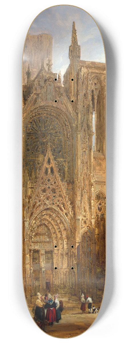 David Roberts - Rouen Cathedral 8.25 inch art skate deck