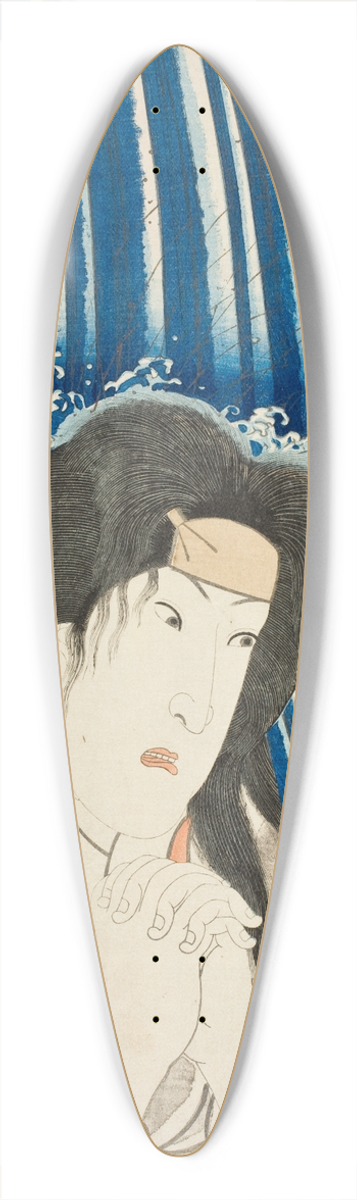 Utagawa Kunisada (Toyokuni III) - Hatsuhana at Hakone 39.3 inch art pintail longboard deck