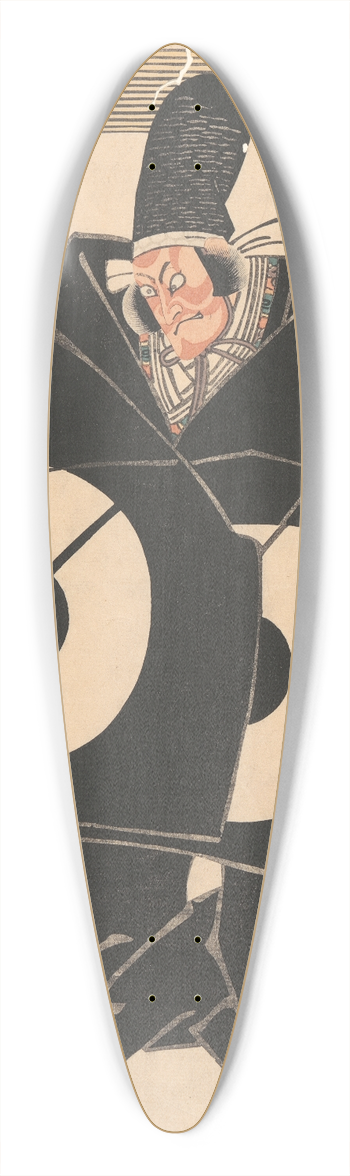 Utagawa Kunisada (Toyokuni III) - The Actor Ichikawa Ichizo in the Role of Masakiyo 39.3 inch art pintail longboard deck