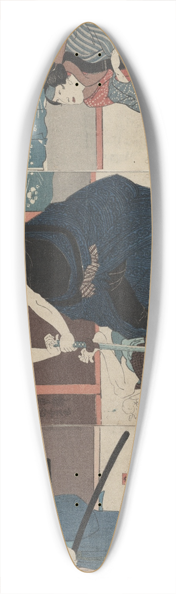 Utagawa Kuniyoshi - Igami no gonta gonta nyb kosen shme kokingo 39.3 inch art pintail longboard deck