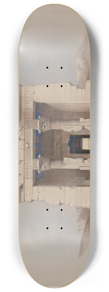 David Roberts - Temple of Dandour [Dendr], Nubia. 8.25 inch art skate deck