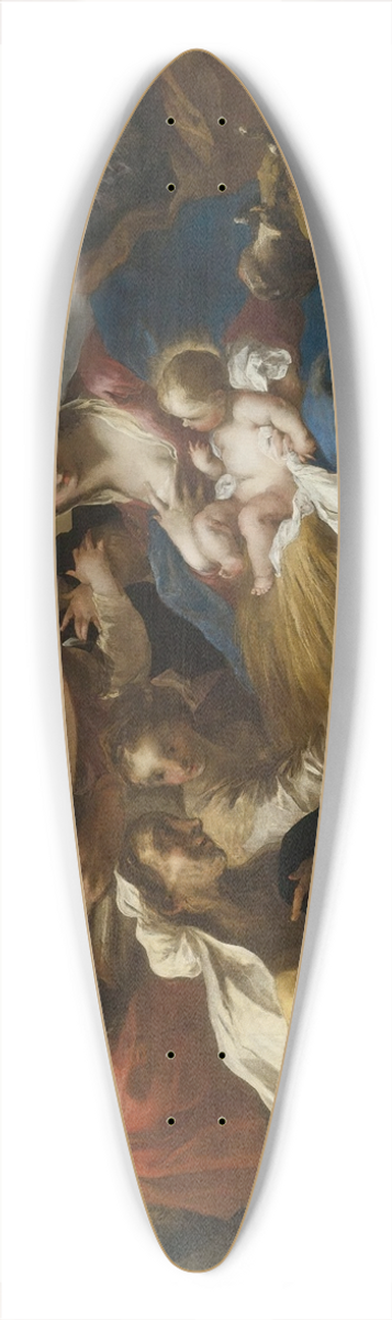 Valerio Castello - Adoration Of The Shepherds 39.3 inch art pintail longboard deck