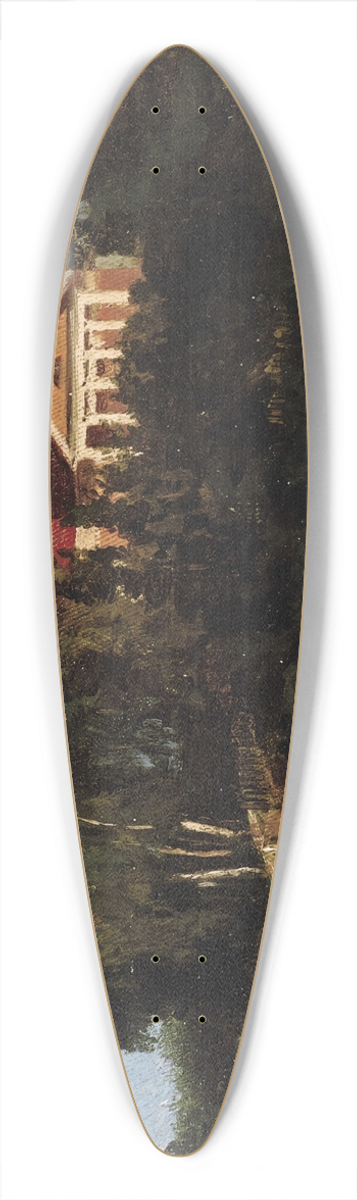 Vasily Dmitrievich Polenov - Landscape with House 39.3 inch art pintail longboard deck