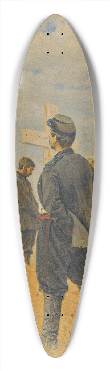 Vasily Vereshchagin - The Fallen Heroes 39.3 inch art pintail longboard deck