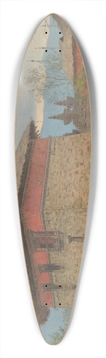 Vasily Vereshchagin - The main temple of Tassiding monastery. Sikkim 39.3 inch art pintail longboard deck