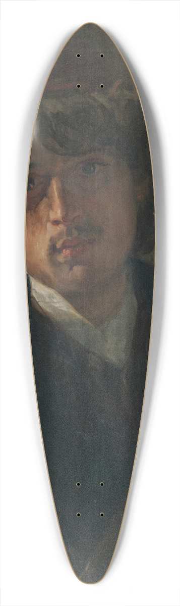 Vclav Brok - Portrait of a young rabbi 39.3 inch art pintail longboard deck