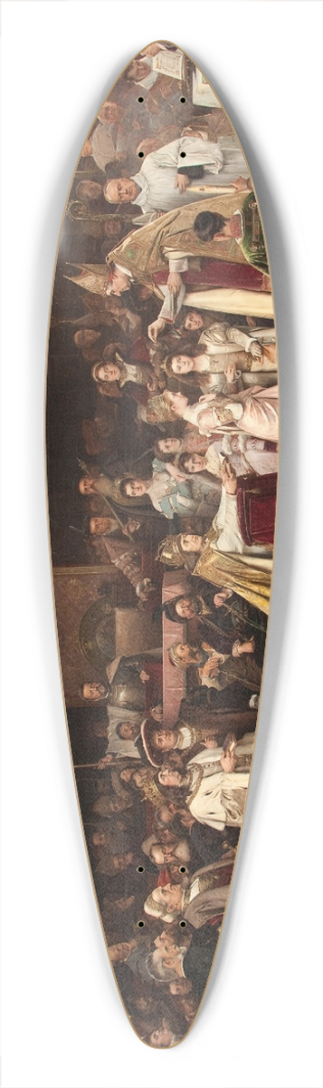 Vclav Brok - Tu felix Austria nube 39.3 inch art pintail longboard deck