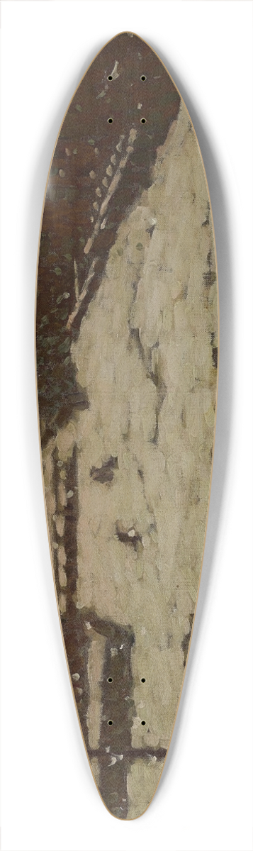 Vclav Mal - Vorstadt im Schneewetter 39.3 inch art pintail longboard deck
