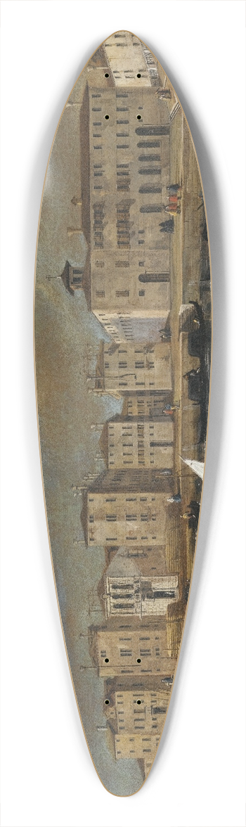 Venetian School - Venice, A View Of The Fondamenta Nuove And The Ospedale Dei Mendicanti From The Island Of San Michele 39.3 inch art pintail longboard deck
