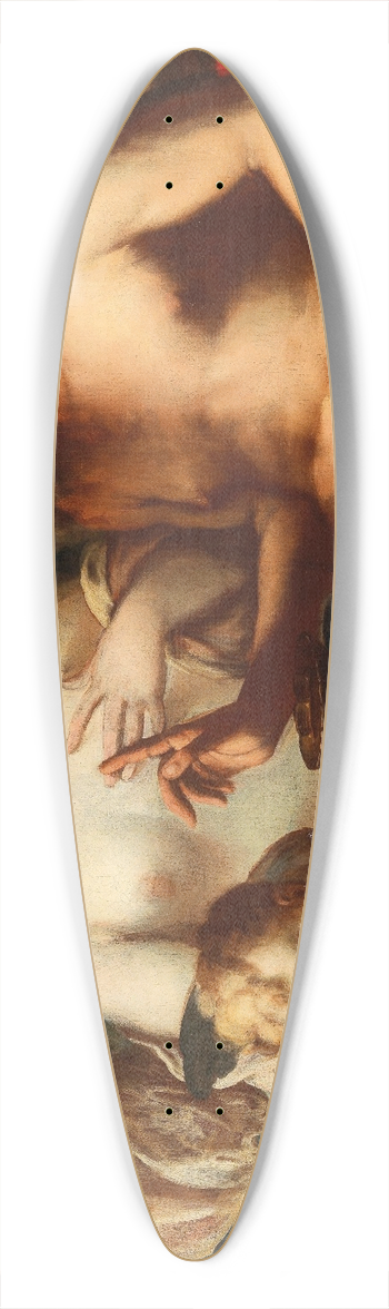 Venetian School - Venus and Cupid, Jupiter and Mercury 39.3 inch art pintail longboard deck