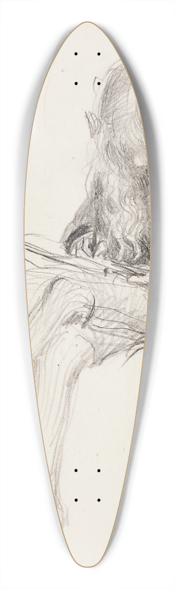 Venny Soldan-Brofeldt - Antti Drawing 39.3 inch art pintail longboard deck
