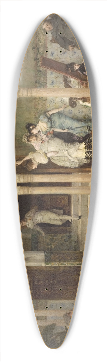 Vicente Palmaroli y Gonzlez - Al escondite 39.3 inch art pintail longboard deck