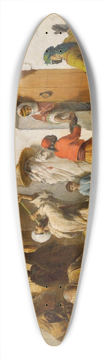Victor Eeckhout - The Day after Ramadan in Morocco 39.3 inch art pintail longboard deck