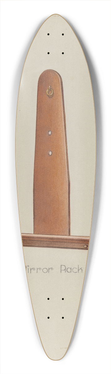 Victor F. Muollo - Shaker Mirror Rack 39.3 inch art pintail longboard deck