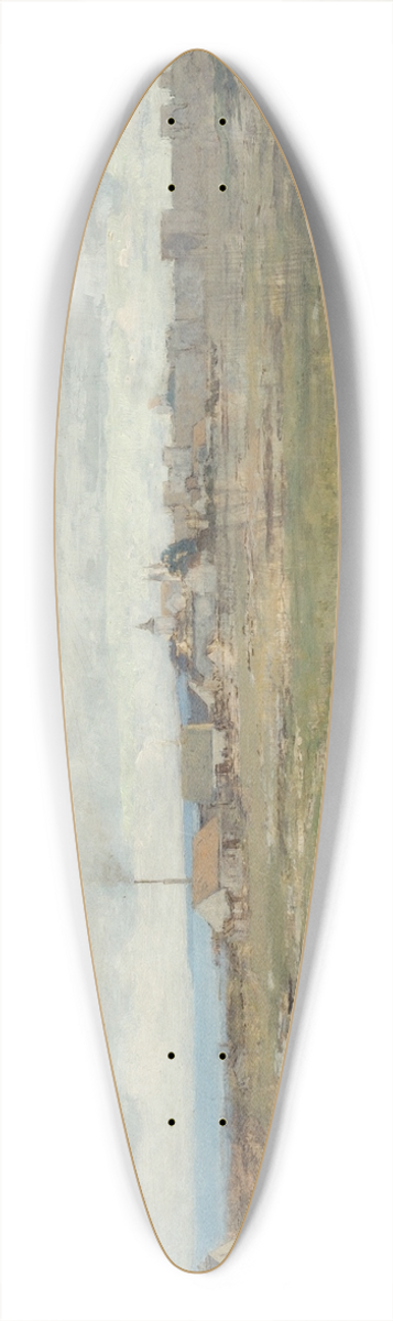 Victor Forssell - Utsikt mot Visby ringmur 39.3 inch art pintail longboard deck