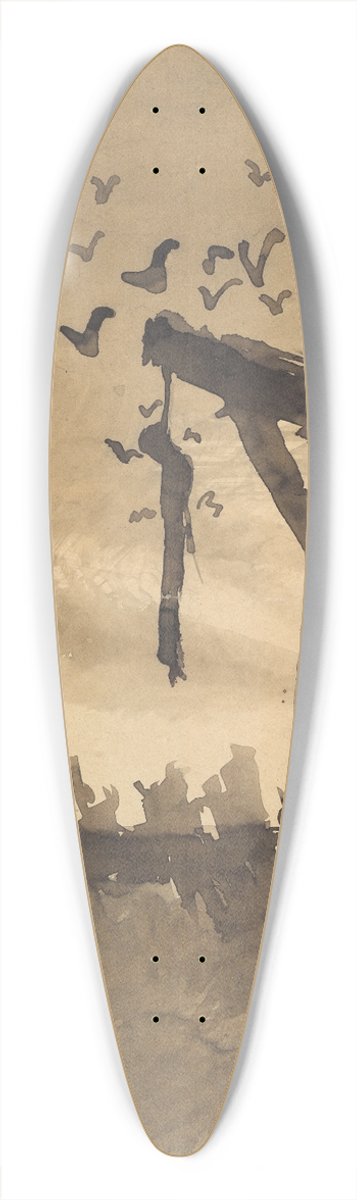 Victor Hugo - The Hanged Man 39.3 inch art pintail longboard deck