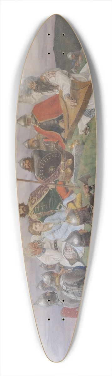 Victor Mikhailovich Vasnetsov - Bayan 39.3 inch art pintail longboard deck