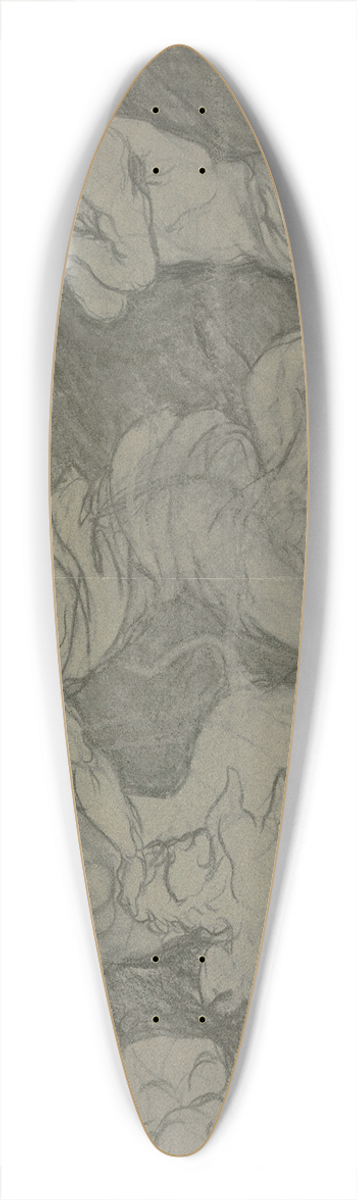 Victor Mller - Daniel in the lions den 39.3 inch art pintail longboard deck