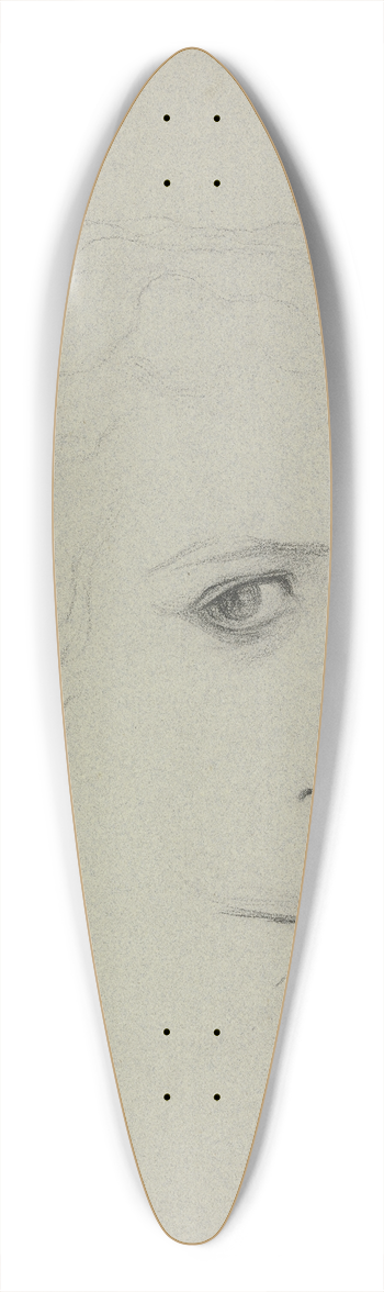 Victor Mller - Head of a young woman 39.3 inch art pintail longboard deck