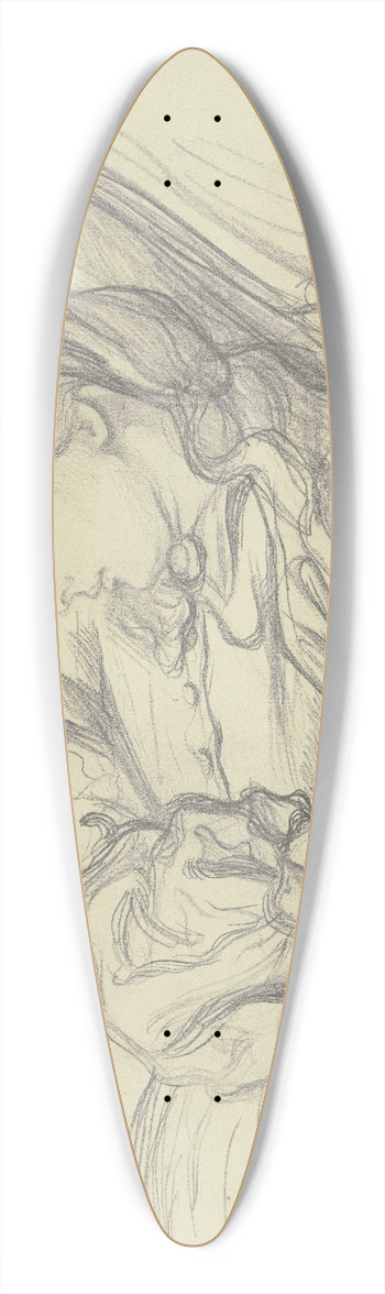 Victor Mller - Ida Scholderer, sleeping 39.3 inch art pintail longboard deck