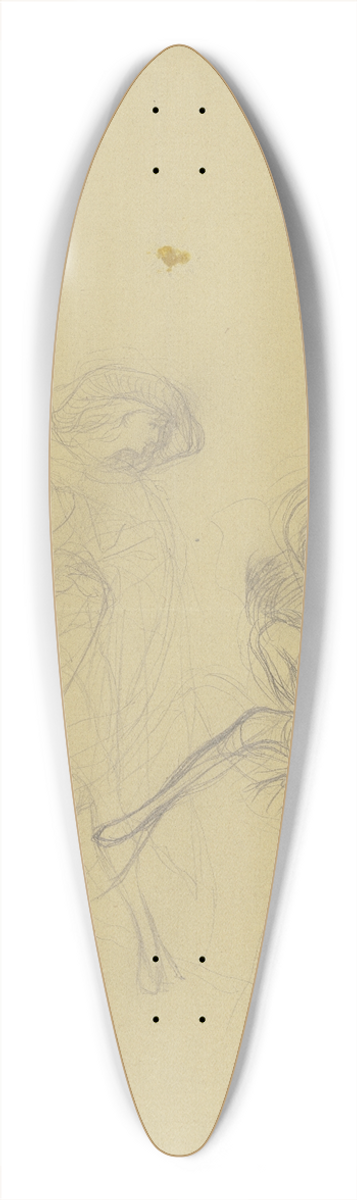 Victor Mller - Oberon and Puck 39.3 inch art pintail longboard deck