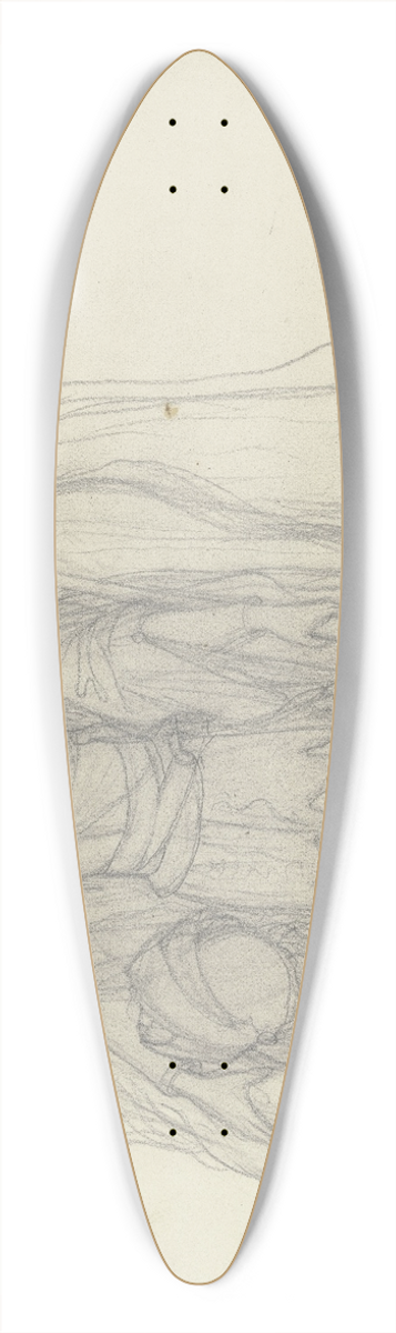 Victor Mller - Reiterin in Rstung, vor einem Pferd stehend 39.3 inch art pintail longboard deck