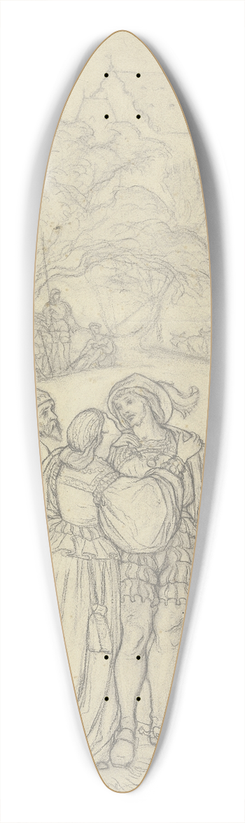 Victor Mller - Ritter Hartmut von Kronberg nimmt von seinen Angehrigen Abschied 39.3 inch art pintail longboard deck