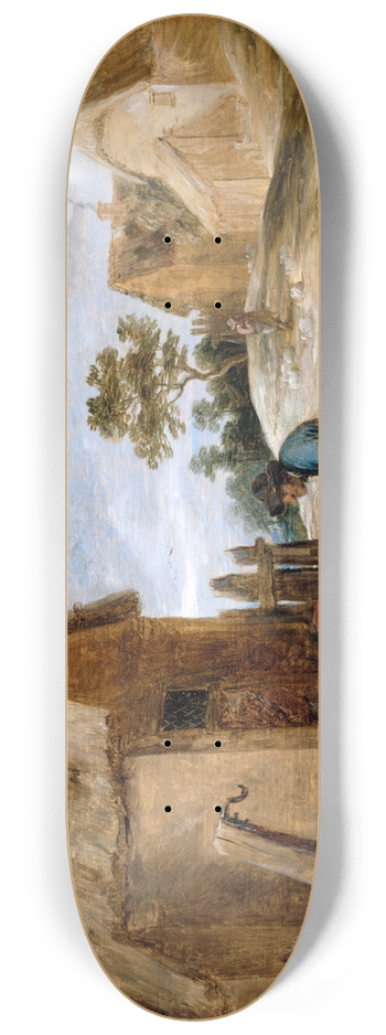 David Teniers The Younger - A Peasant eating Mussels 8.25 inch art skate deck