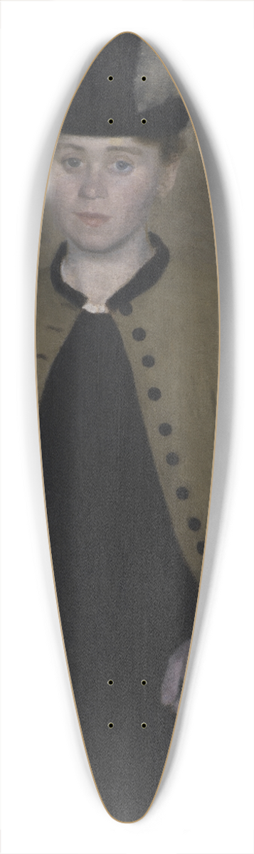 Vilhelm Hammershi - Ida Ilsted, later the Artists Wife 39.3 inch art pintail longboard deck