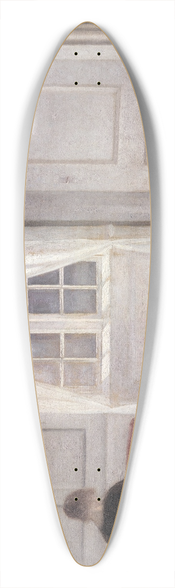 Vilhelm Hammershi - Interior in Strandgade, Sunlight on the Floor 39.3 inch art pintail longboard deck