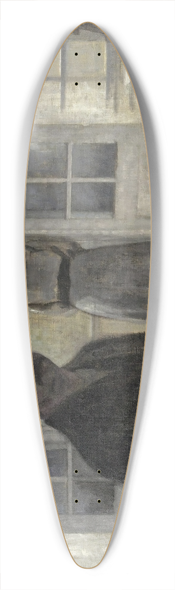 Vilhelm Hammershi - Interir Med Kunstneren Og Hans Hustru (Double Portrait Of The Artist And His Wife, Seen Through A Mirror) 39.3 inch art pintail longboard deck