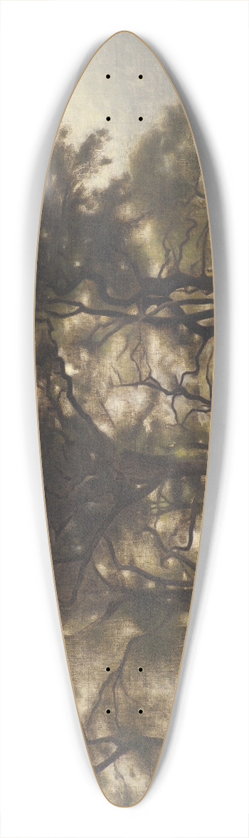 Vilhelm Hammershi - Near Fortunen, Jgersborg Deer Park, North of Copenhagen 39.3 inch art pintail longboard deck