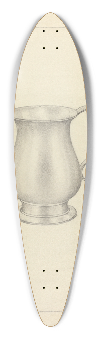 Vincent Carano - Silver Mug 39.3 inch art pintail longboard deck