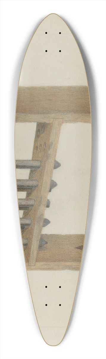 Vincent P. Rosel - Candle Mold 39.3 inch art pintail longboard deck