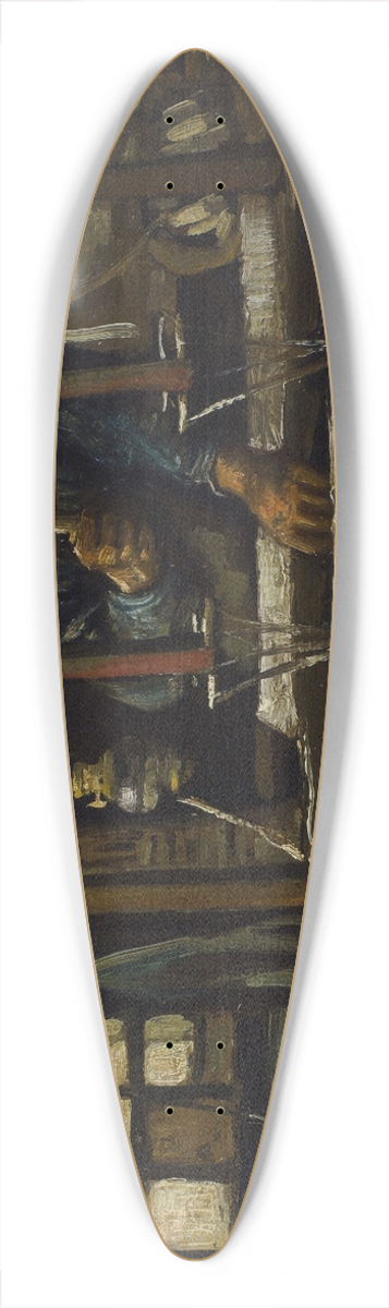 Vincent van Gogh - A Weavers Cottage 39.3 inch art pintail longboard deck