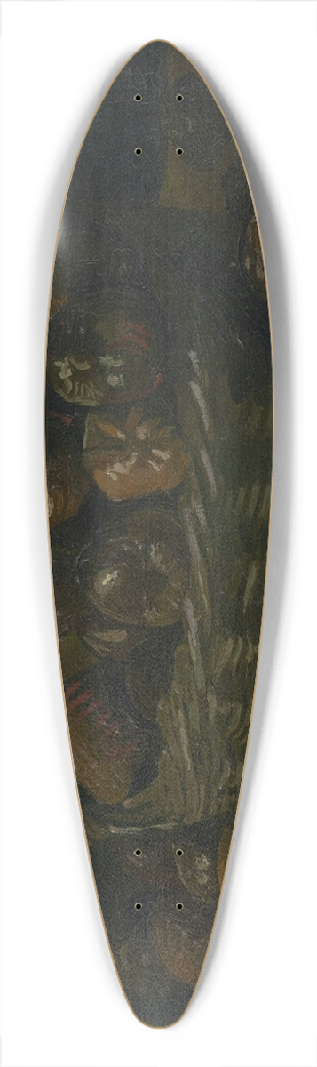 Vincent van Gogh - Basket of apples 39.3 inch art pintail longboard deck