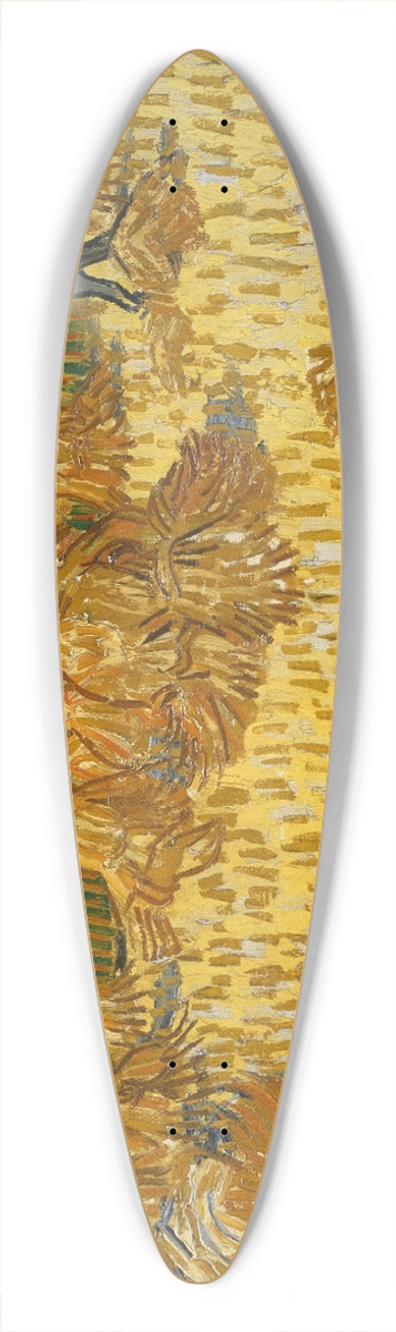 Vincent van Gogh - Corn Harvest in Provence 39.3 inch art pintail longboard deck