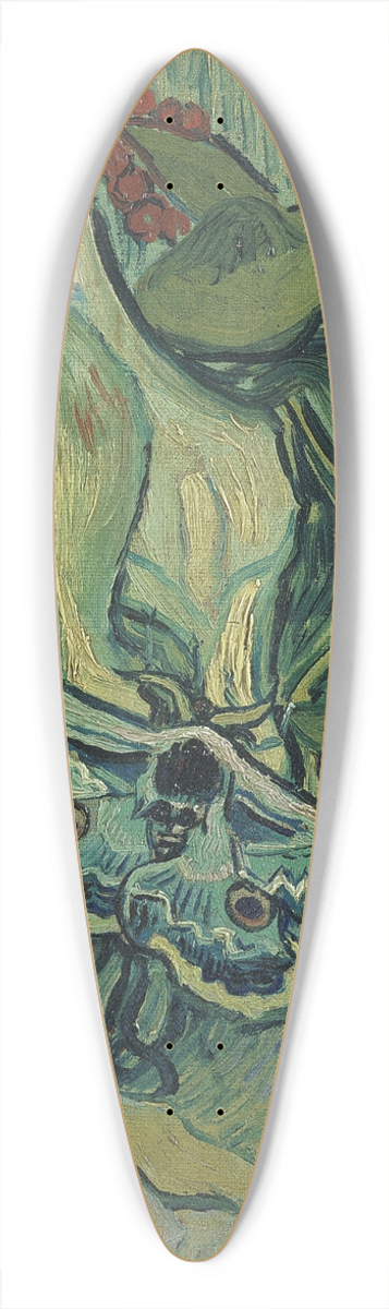 Vincent van Gogh - Emperor moth 39.3 inch art pintail longboard deck