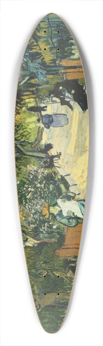 Vincent van Gogh - Entrance to the Public Gardens in Arle 39.3 inch art pintail longboard deck