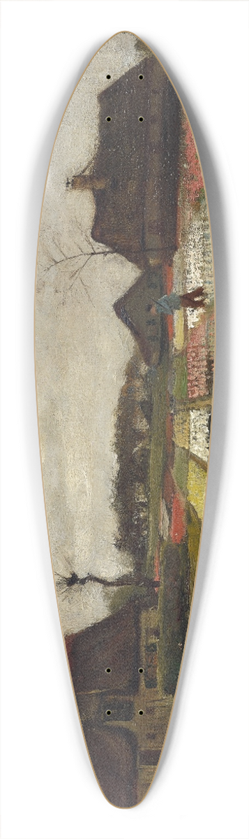 Vincent van Gogh - Flower Beds in Holland 39.3 inch art pintail longboard deck