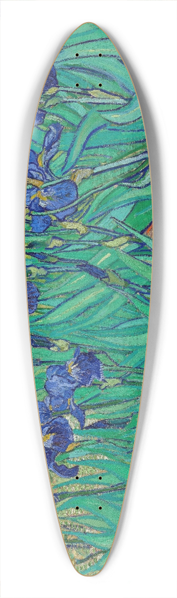 Vincent van Gogh - Irises 39.3 inch art pintail longboard deck