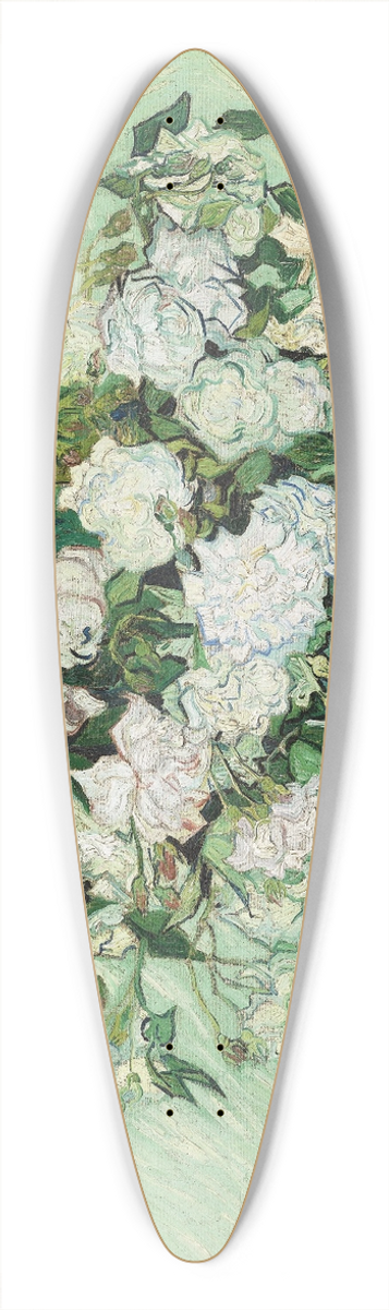 Vincent van Gogh - Roses 39.3 inch art pintail longboard deck