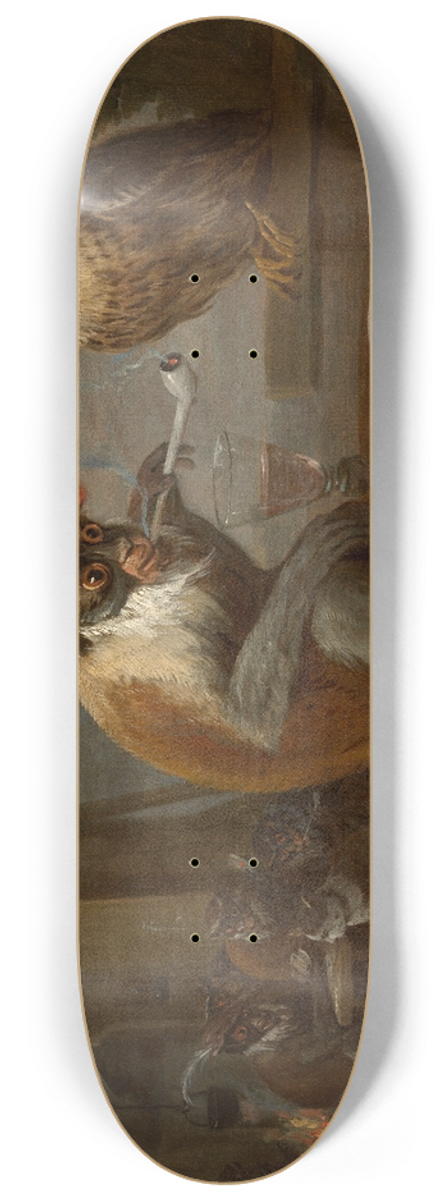 David Teniers The Younger - Singerie 8.25 inch art skate deck