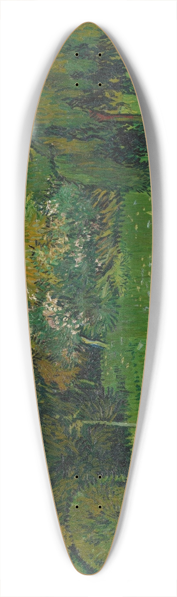 Vincent van Gogh - The Poets Garden 39.3 inch art pintail longboard deck