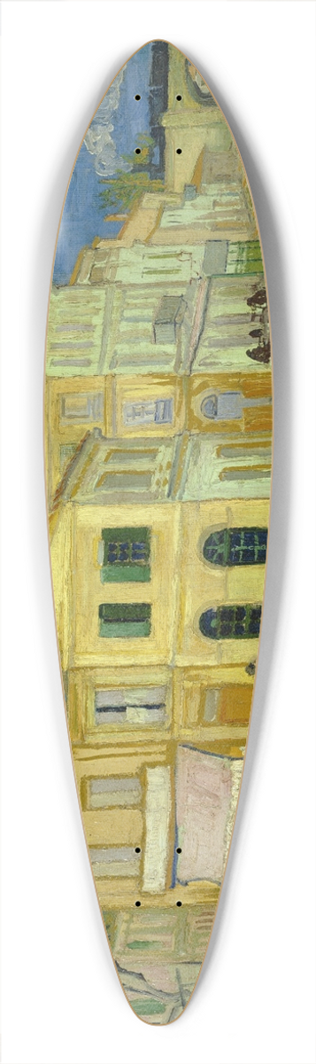Vincent van Gogh - The yellow house (`The street) 39.3 inch art pintail longboard deck