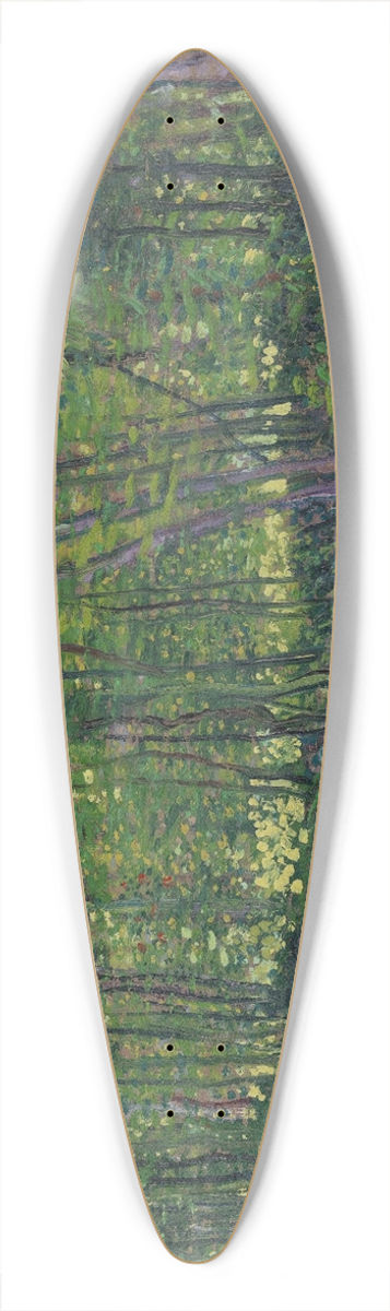 Vincent van Gogh - Trees and undergrowth 39.3 inch art pintail longboard deck
