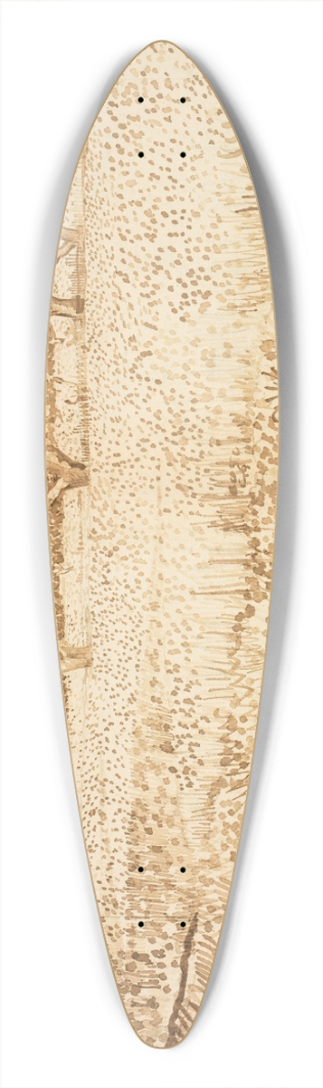 Vincent van Gogh - View of Arles 39.3 inch art pintail longboard deck